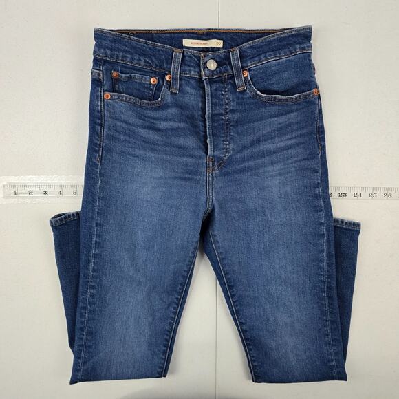 Levi's wedgie‎ skinny jeans blue 27 womens denim 5401 - Picture 1 of 13